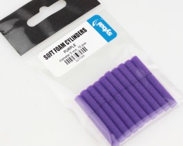 Soft Foam Cylinders, Purple, 5 mm